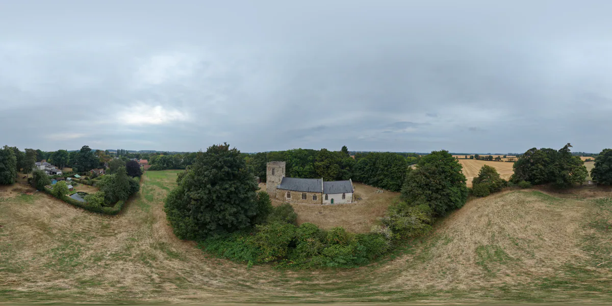 360 aerial photograph Ashby cum Fenby, Lincolnshire.