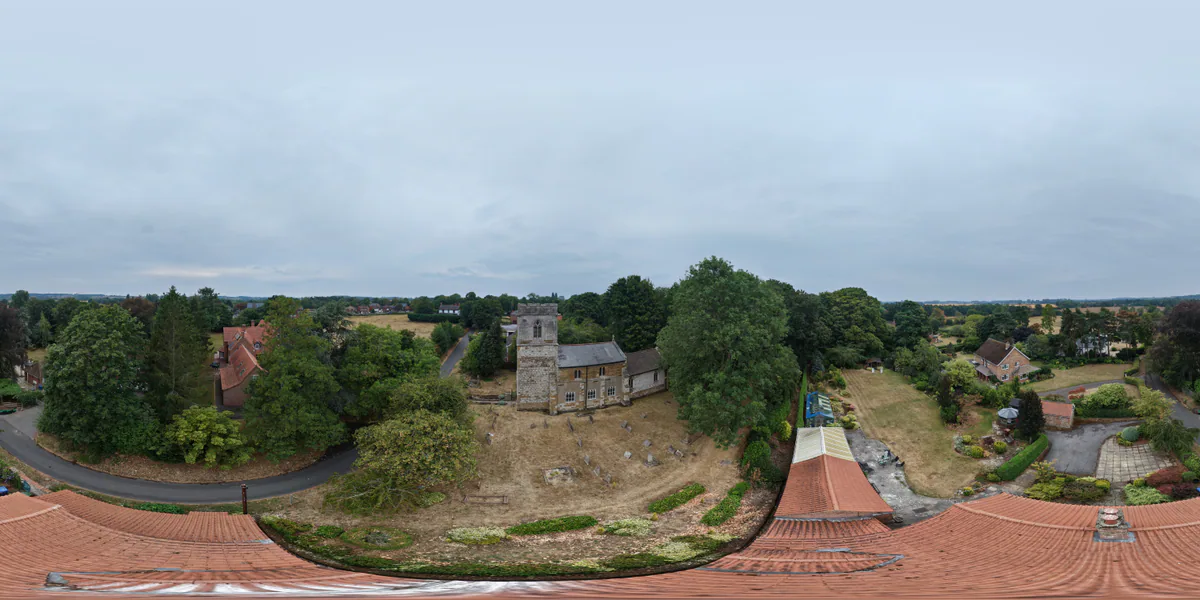 360 aerial photograph Brigsley, Lincolnshire.