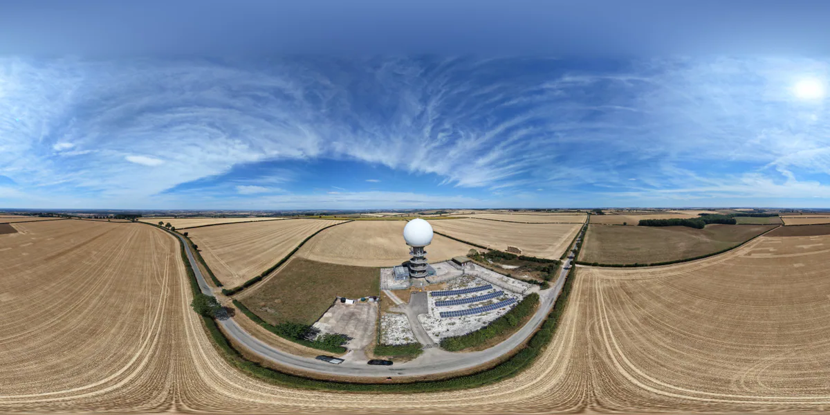360 aerial photograph of Wolds Top, Lincolnshire.