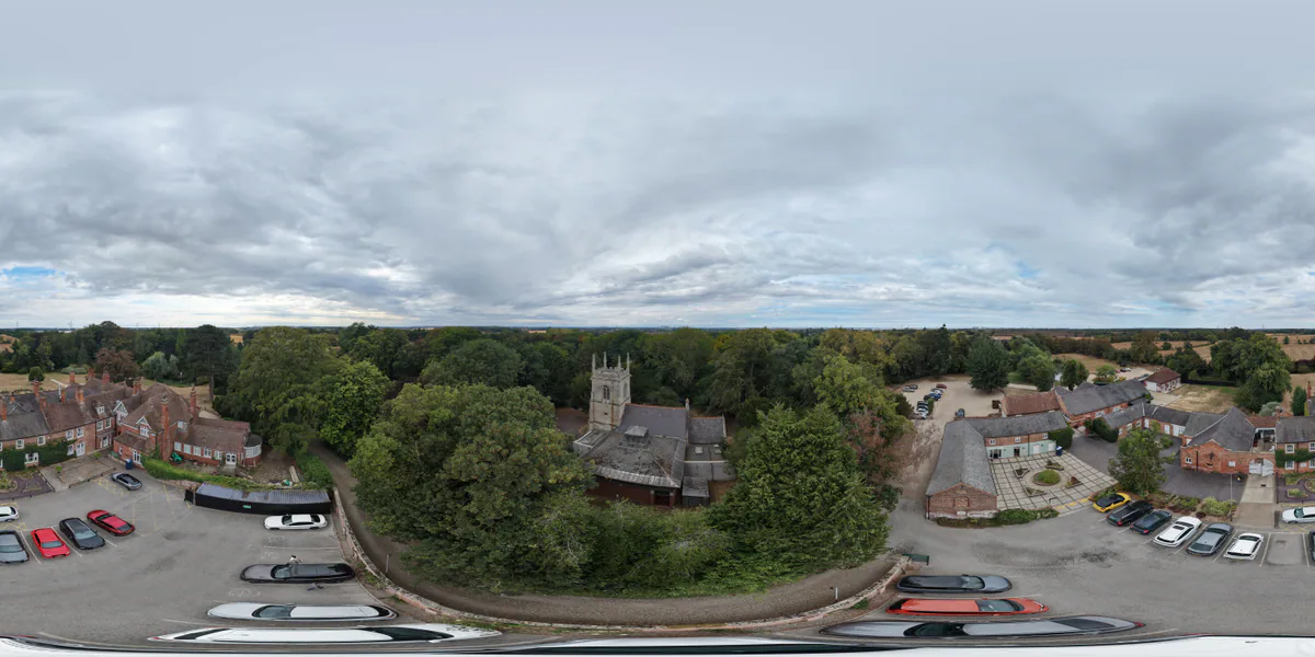 360 aerial photograph of Healing, Lincolnshire.