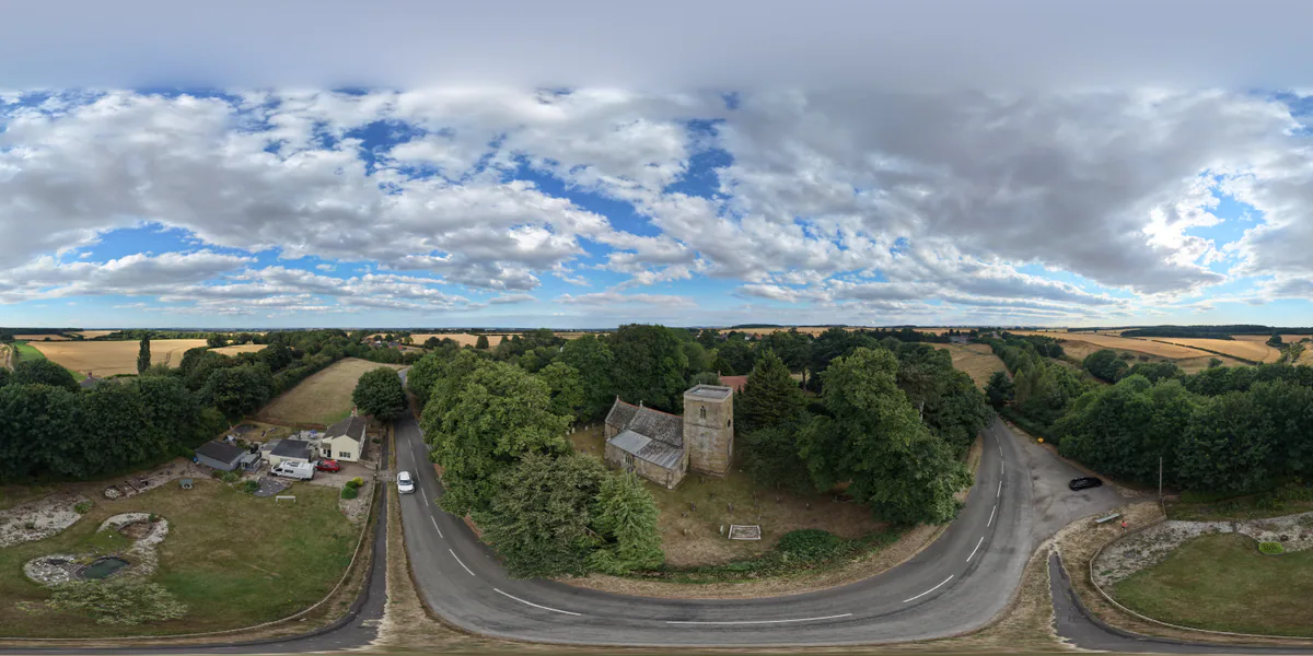 360 aerial photograph of Irby, Lincolnshire.